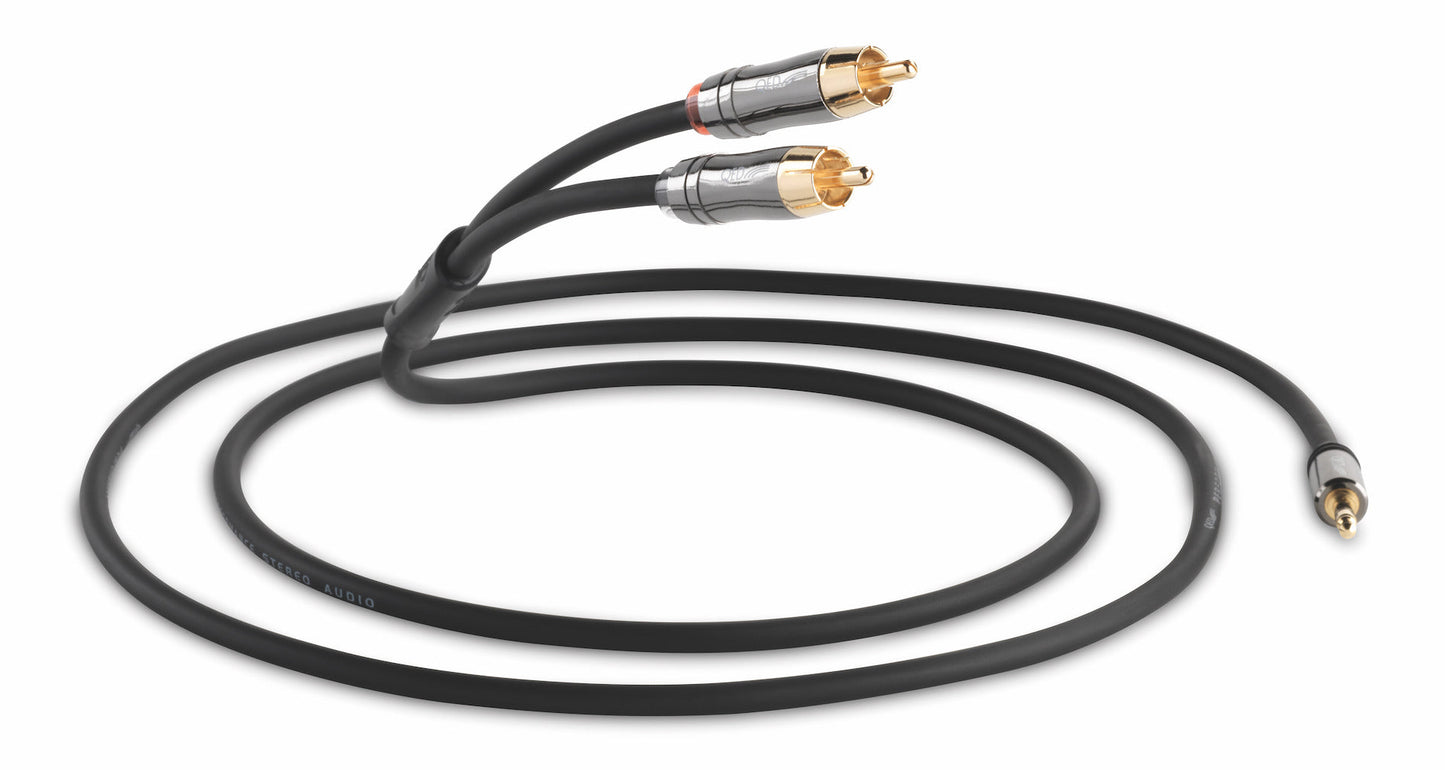 QED Performance 3.5mm to RCA - J2P Graphite